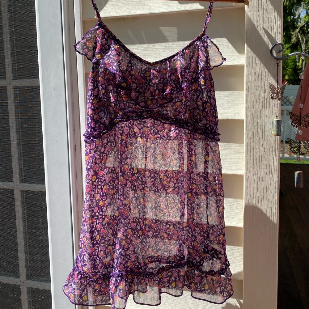 Express floral tank top size small